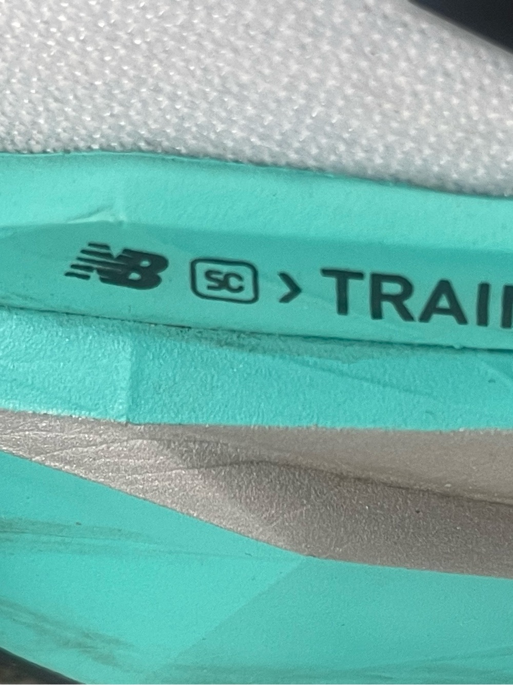 New Balance Women's Light Blue and Teal FuelCell Running Sneakers - Picture 4 of 6